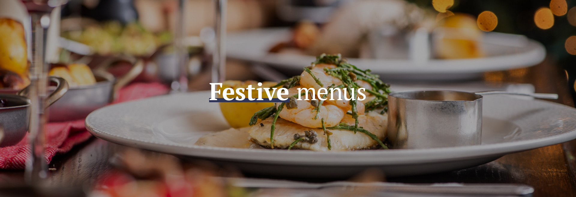 Festive Christmas Menu at The Prince Albert 