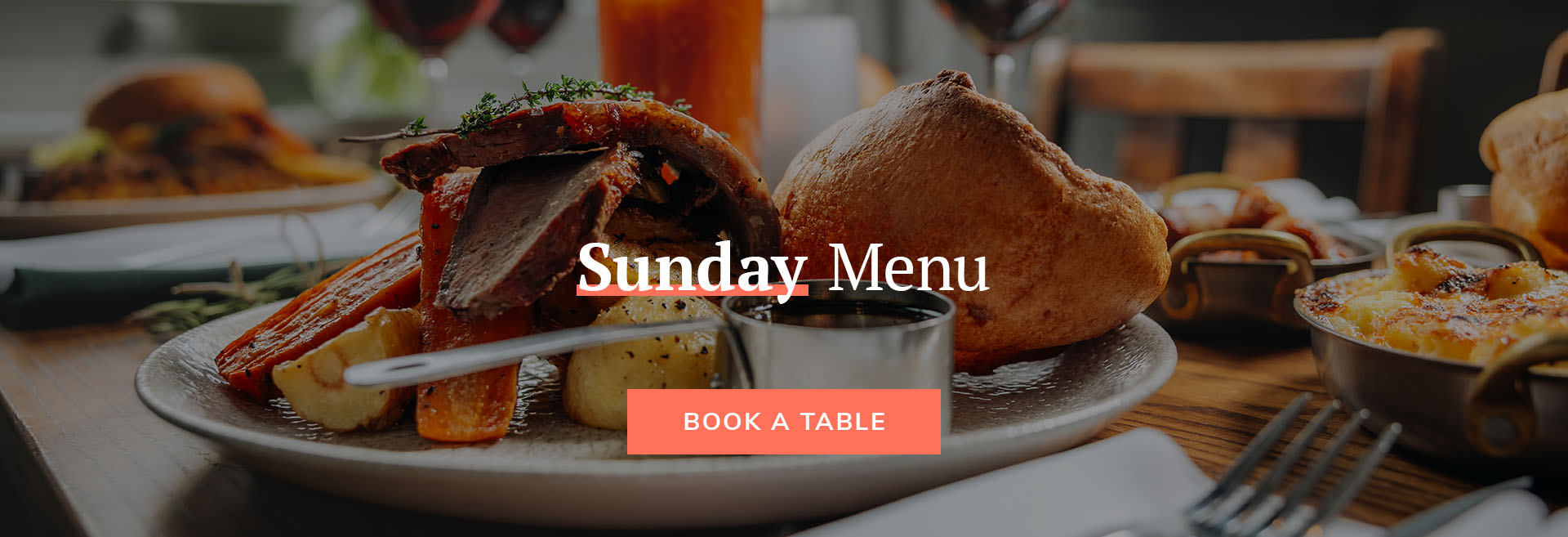 Sunday Menu at The Prince Albert
